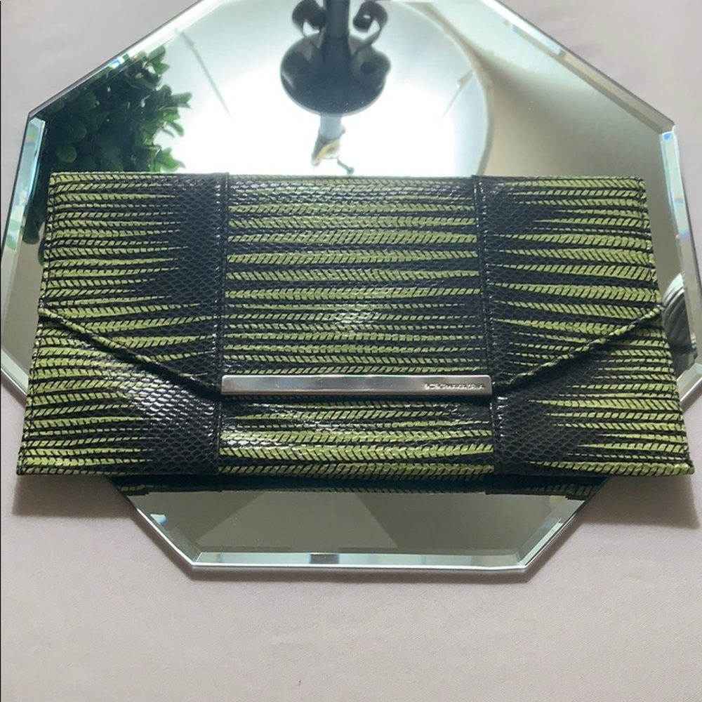 BCBGMaxAzria Snakeskin Print Clutch